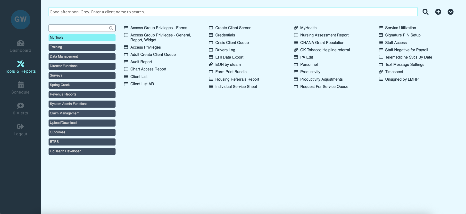 Tools and Reports